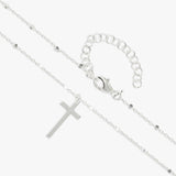 Revere sterling silver cross pendant necklace 46cm, UK version