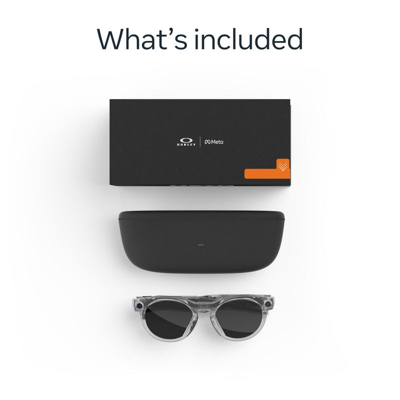 Oakley Meta HSTN smart glasses Clear Transitions Grey Lenses (British brand)