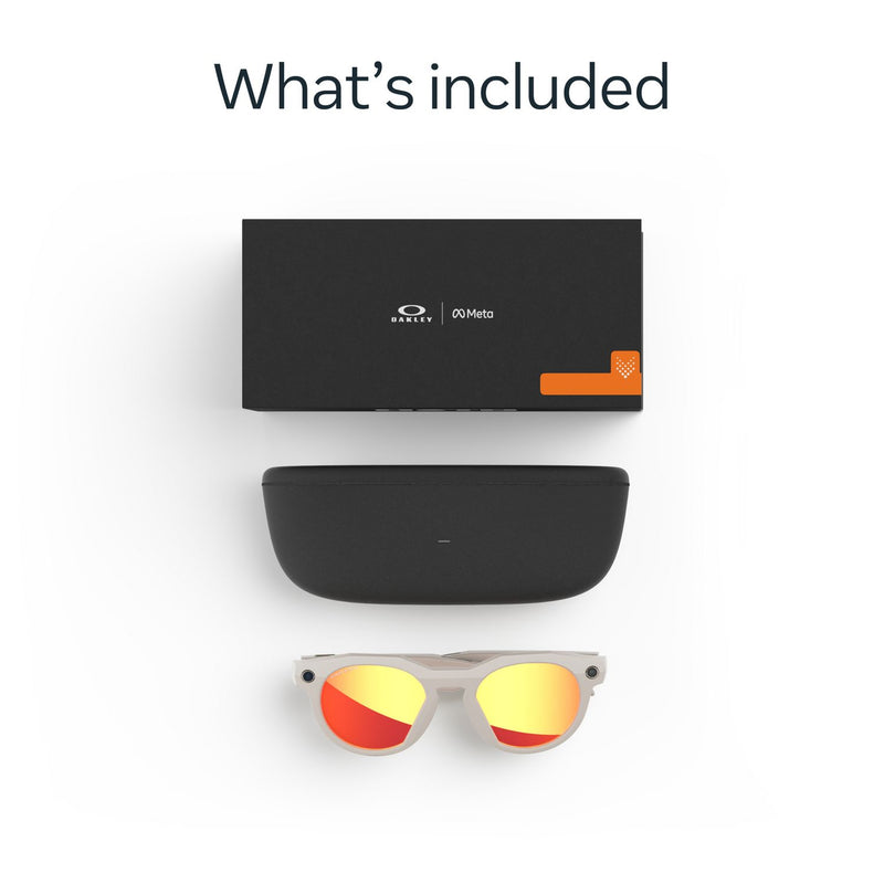 Oakley smart glasses Warm Grey Prizm Ruby Lenses (British brand)