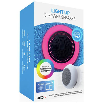 Argos RED5 Light Up Shower Speaker- Buy online at McGrocer