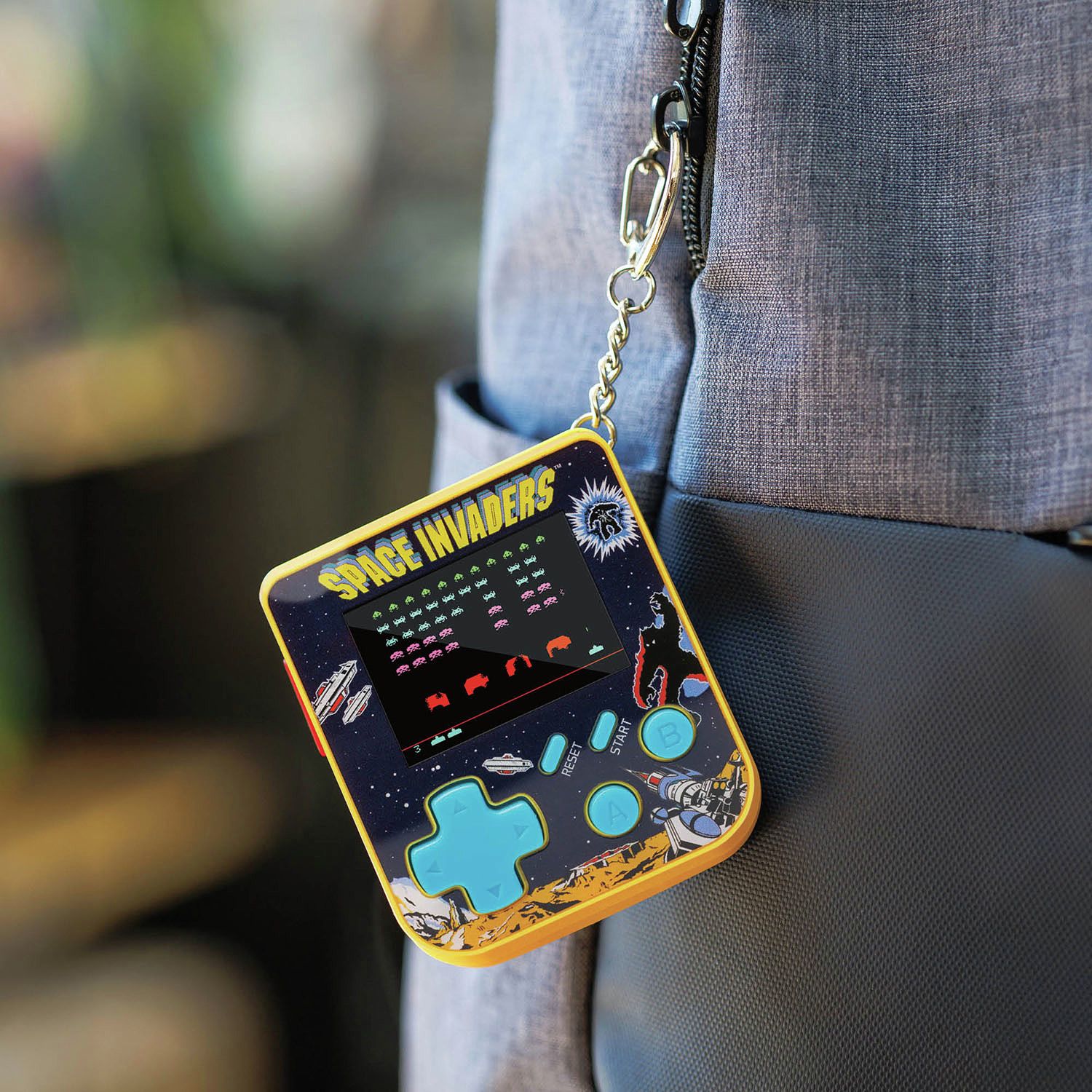 TAITO keychain gamer Space Invaders edition, imported from the UK