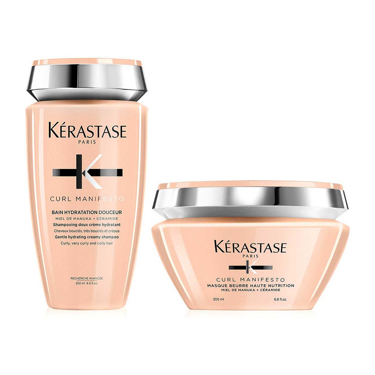 Kérastase Curl Manifesto Shampoo and Hair Mask Duo for Curly and Coily Hair, With Manuka Honey and Ceramide GOODS Boots   