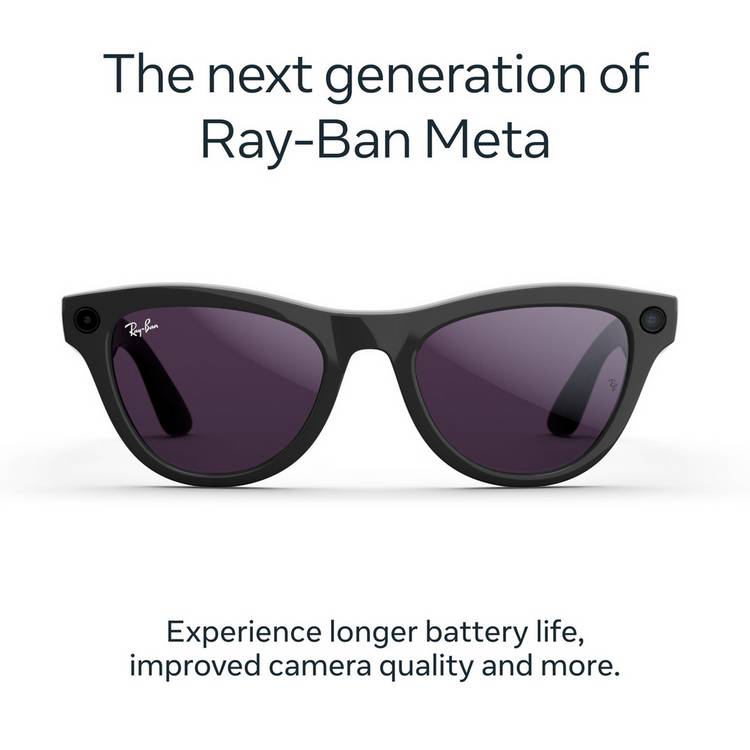 Ray-Ban Meta Skyler Gen 2 smart glasses Shiny Violet, UK version