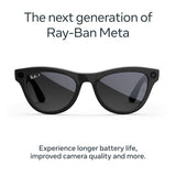 Ray-Ban Meta Skyler Gen 2 smart glasses Shiny Black Polarized Graphite, imported from the UK