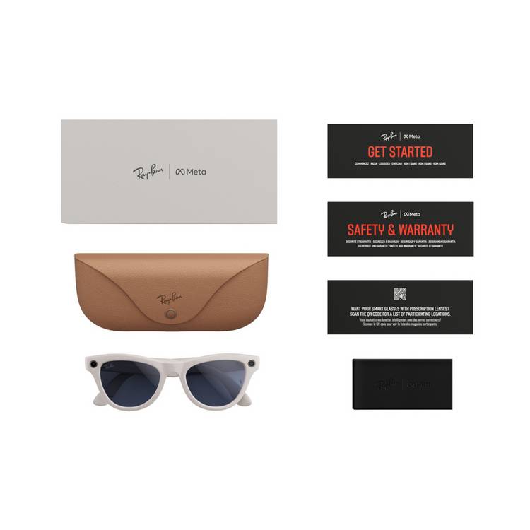 Ray-Ban Meta Skyler smart glasses Shiny Grey Transitions Sapphire, UK version