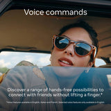 Ray-Ban Meta Skyler smart glasses in shiny black transitions blue, UK version