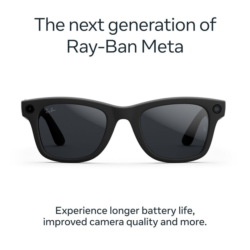 Ray-Ban smart sunglasses Meta Wayfarer Gen 2 Large Black Transitions Grey, UK version