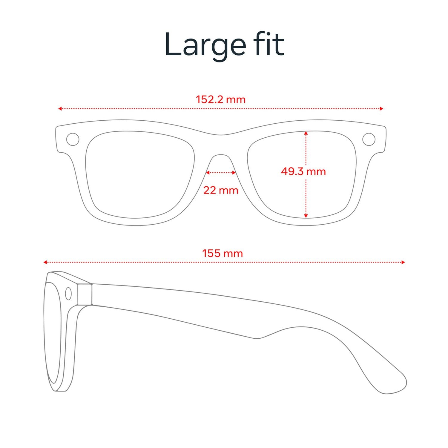 Ray-Ban Meta Wayfarer Gen 2 smart glasses black polarized graphite - British product