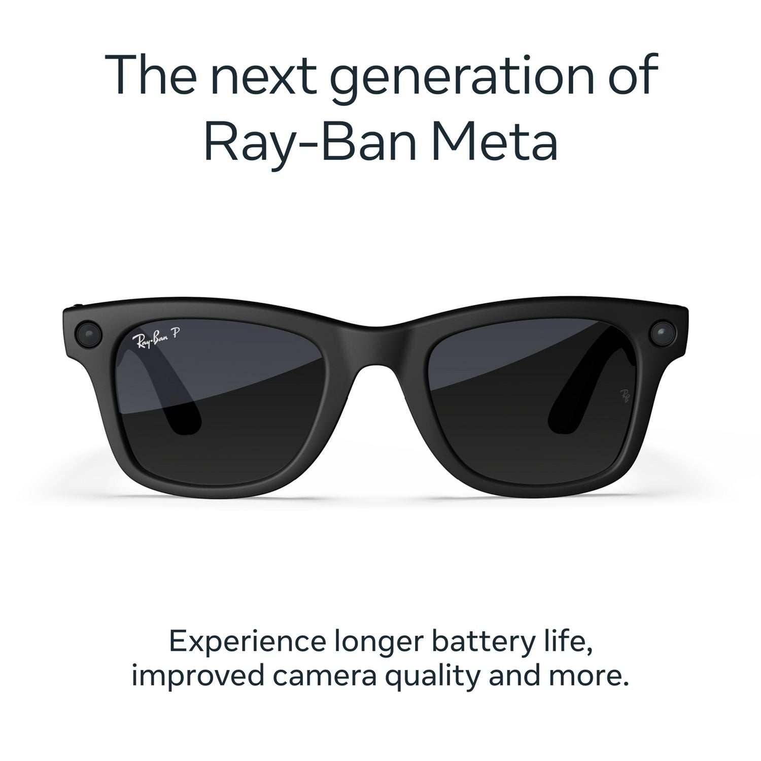 Ray-Ban Meta Wayfarer Gen 2 smart glasses matte black polarized graphite (British brand)