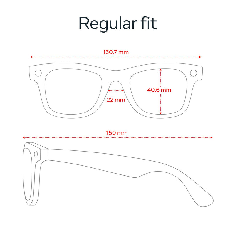 Ray-Ban Meta Wayfarer Gen 2 smart glasses matte black polarized graphite (British brand)