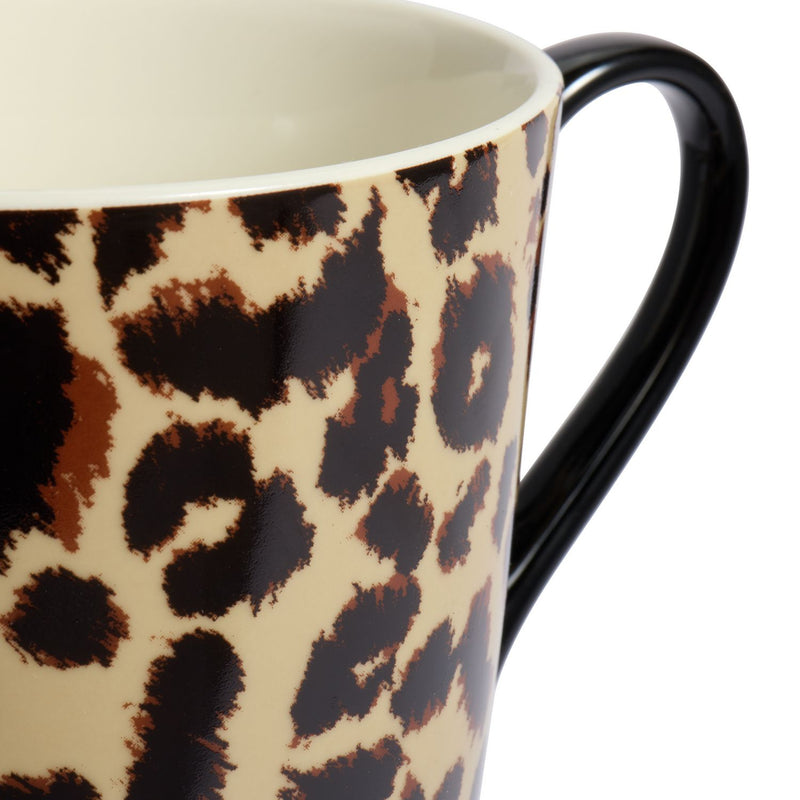Argos Home animal print mugs set of 2 brown - British product