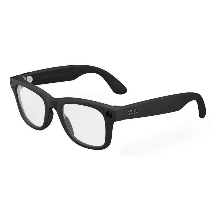 Ray-Ban Meta Wayfarer Gen 2 smart glasses matte black clear lenses - British product