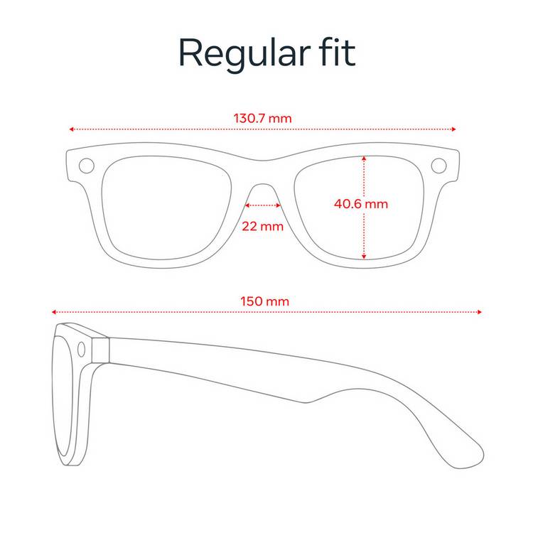 Ray-Ban Meta Wayfarer Gen 2 smart glasses matte black clear lenses - British product