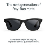 Ray-Ban Meta Wayfarer smart glasses matte black Transitions grey, UK version