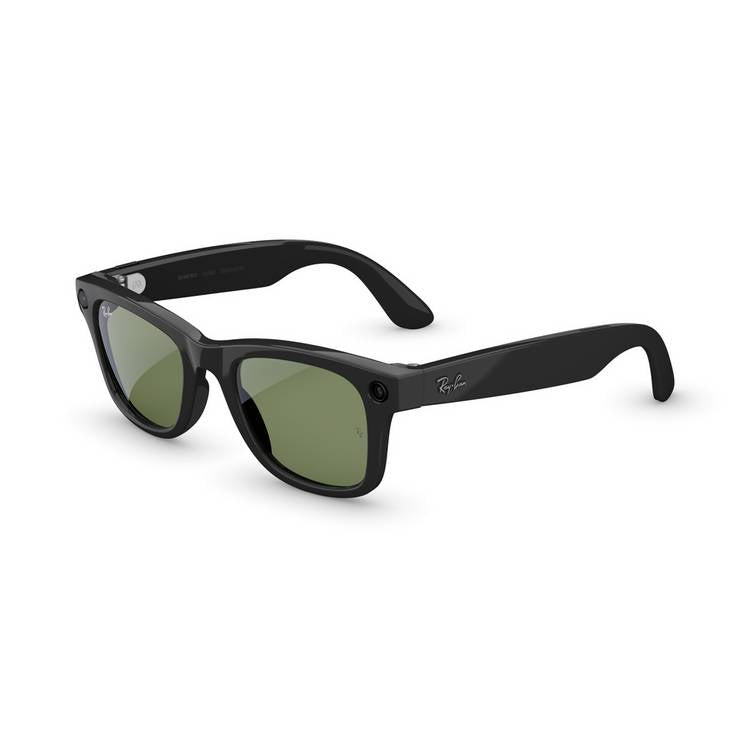 Ray-Ban Meta Wayfarer Gen 2 AI glasses Shiny Black Green (British brand)