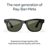 Ray-Ban Meta Wayfarer Gen 2 AI glasses Shiny Black Green (British brand)