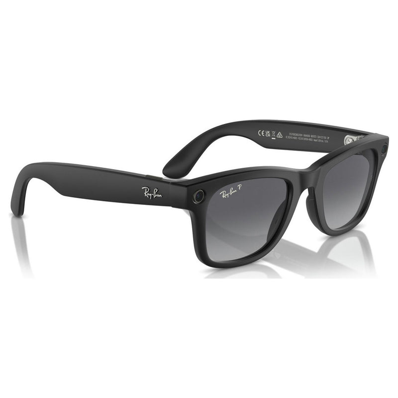 Ray-Ban Meta Wayfarer matte black polarised graphite L - British product