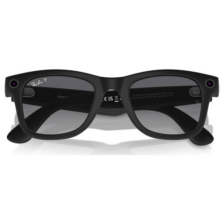 Ray-Ban Meta Wayfarer matte black polarised graphite L - British product