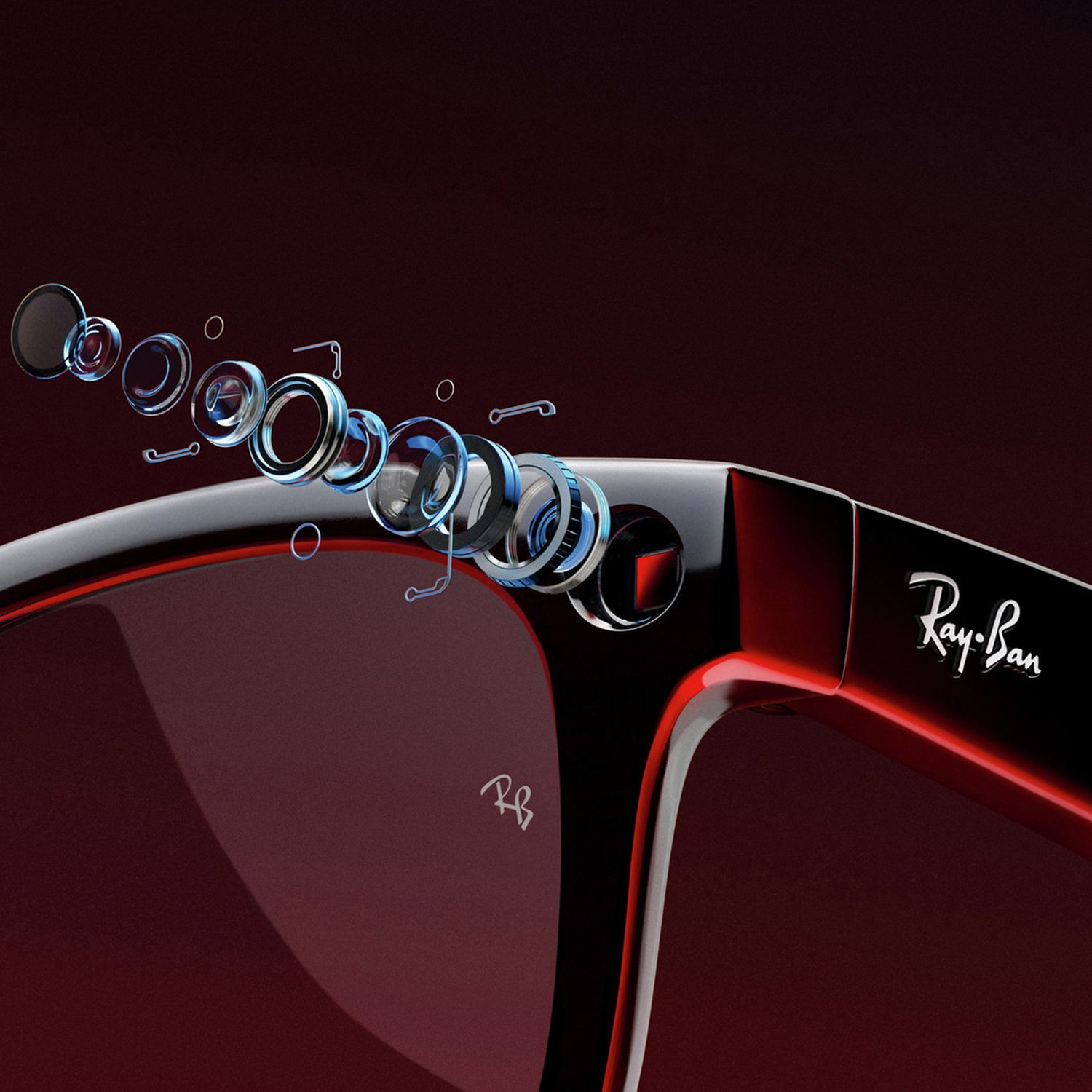 Ray-Ban Meta Wayfarer smart glasses clear lenses, imported from the UK