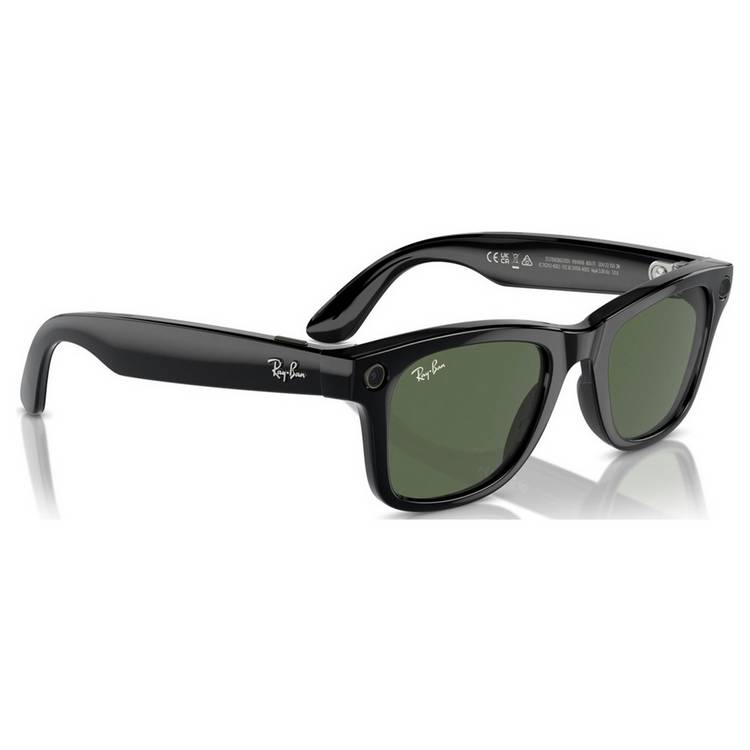 Ray-Ban Meta Wayfarer smart glasses shiny black (British brand)