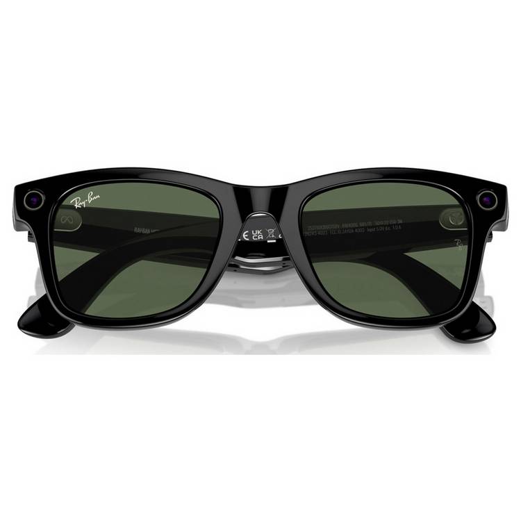 Ray-Ban Meta Wayfarer smart glasses shiny black (British brand)