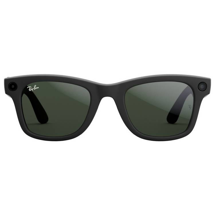 Ray-Ban Meta Wayfarer Gen 1 smart glasses matte black transitions green, imported from the UK
