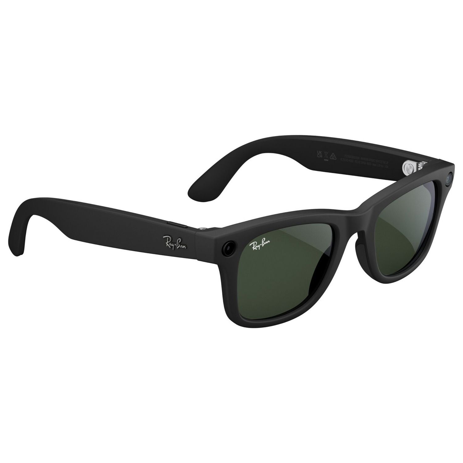Ray-Ban Meta Wayfarer Gen 1 smart glasses matte black transitions green, imported from the UK