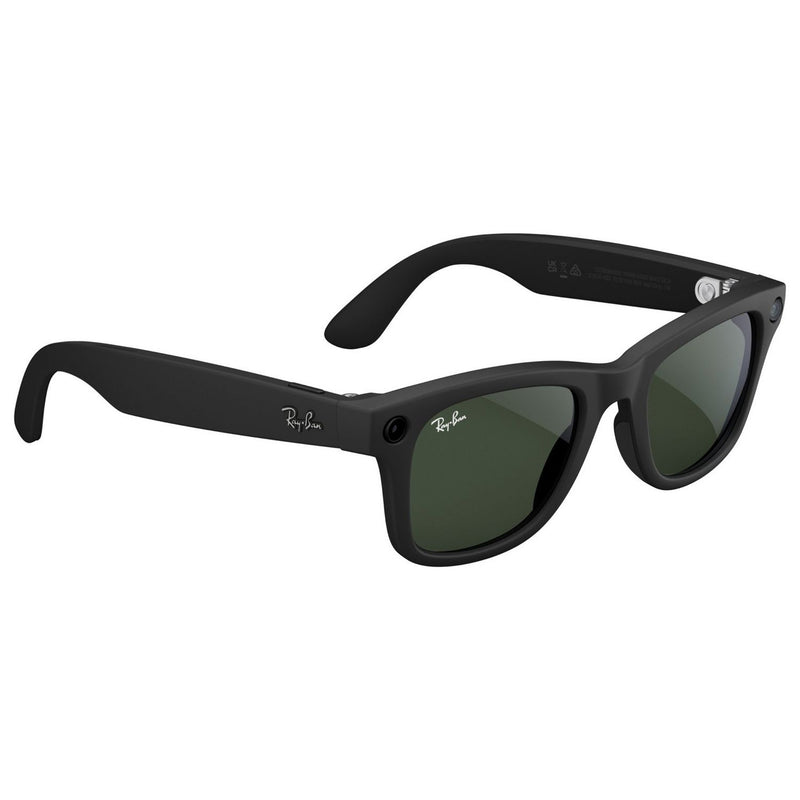 Ray-Ban Meta Wayfarer Gen 1 smart glasses matte black transitions green, imported from the UK