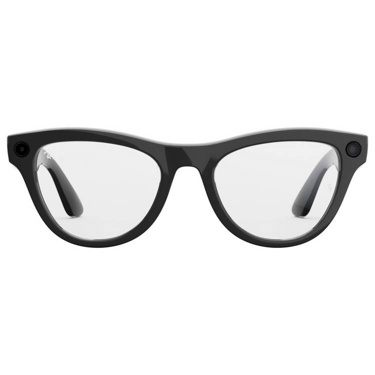 Ray-Ban Meta Skyler smart glasses shiny black transitions amethyst, imported from the UK