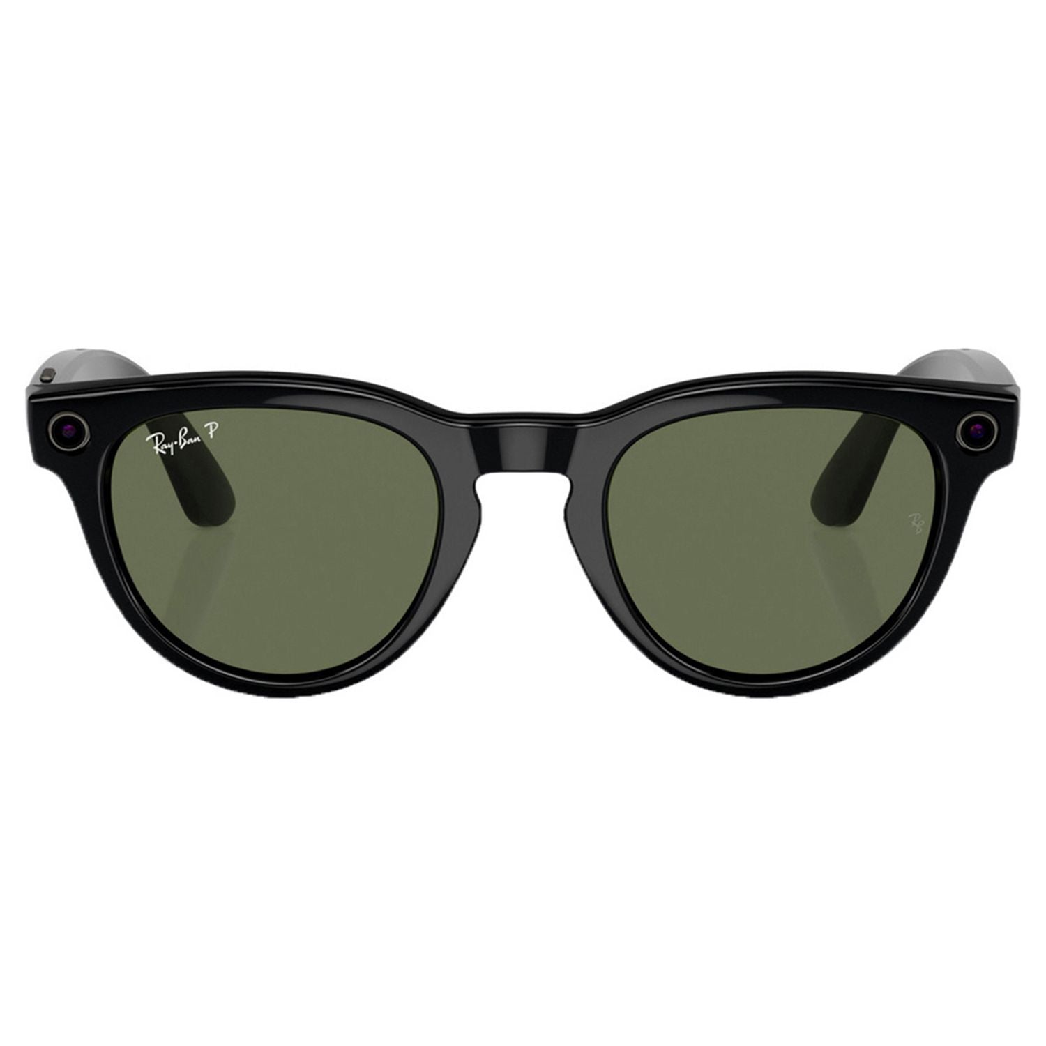 Ray-Ban smart glasses shiny black polarized green (British brand)