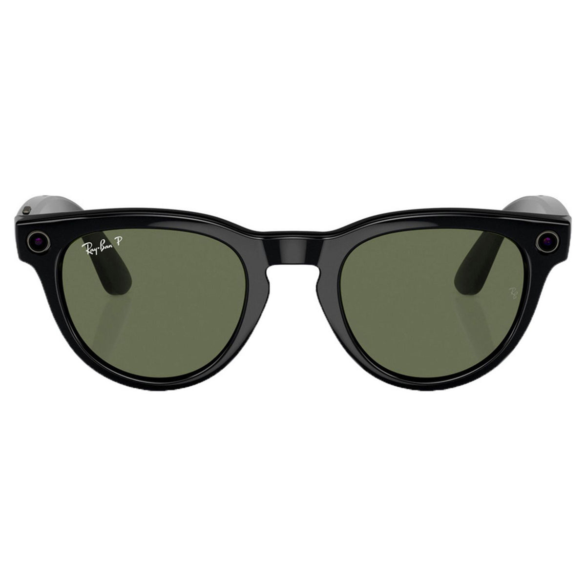 Ray-Ban smart glasses shiny black polarized green (British brand)