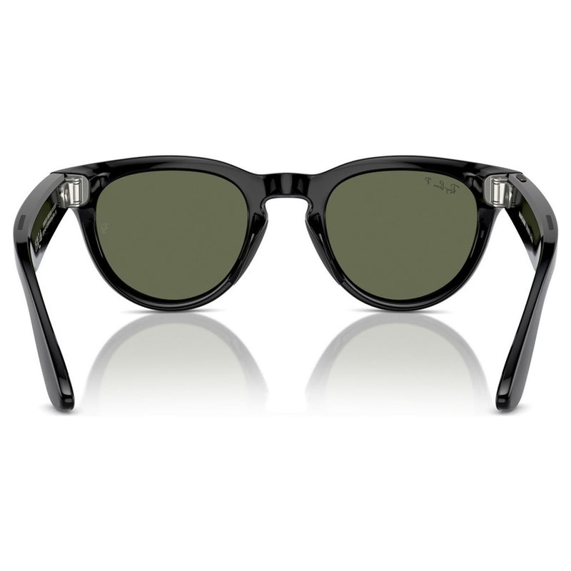 Ray-Ban smart glasses shiny black polarized green (British brand)