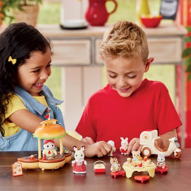 Sylvanian Families Hamburger Stand playset, imported from the UK