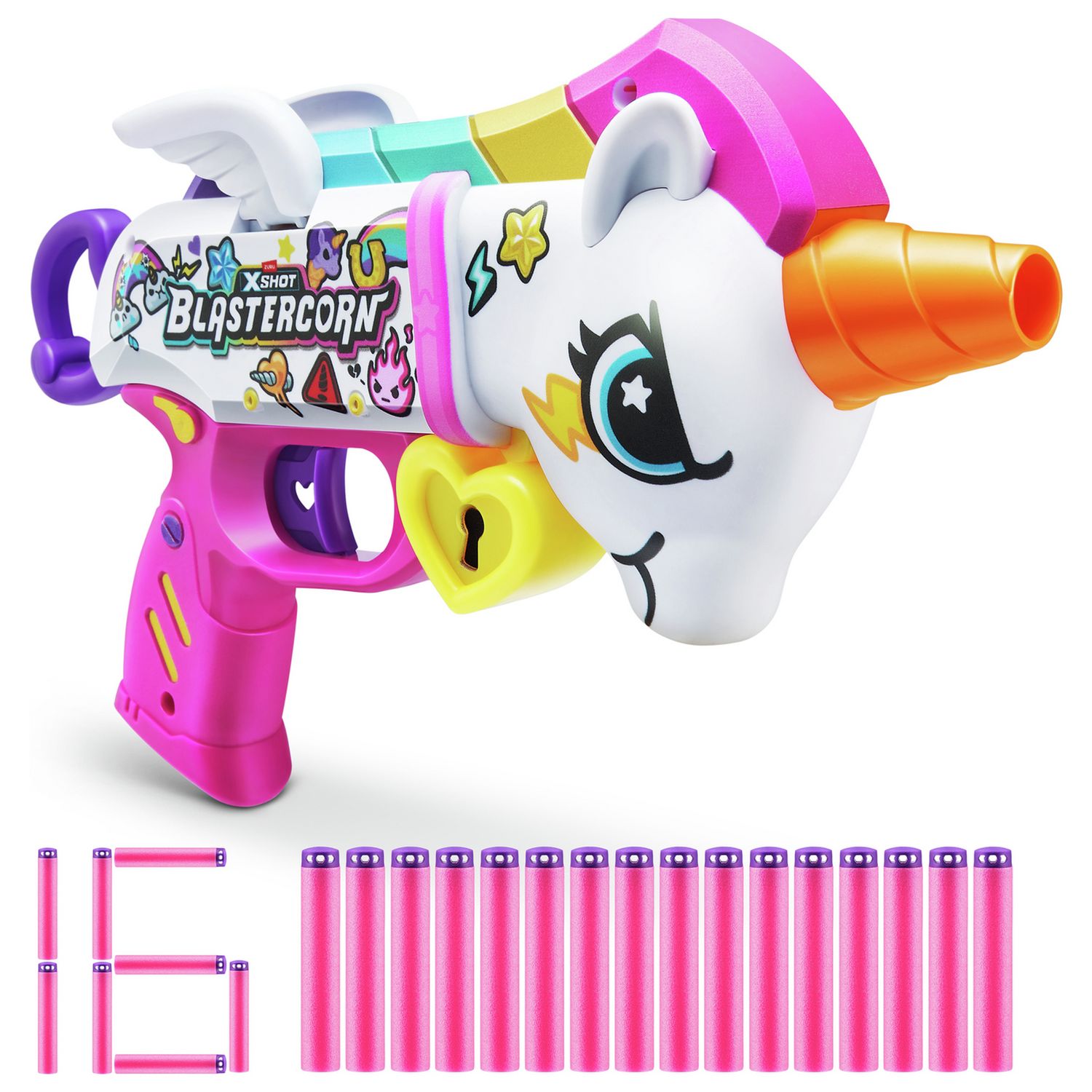 XSHOT unicorn foam dart blaster 16 darts - British product