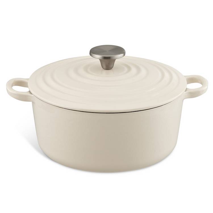 Habitat cast iron casserole dish cream 3.3L, imported from the UK