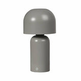 Searchlight mushroom rechargeable LED table lamp in grey - British product