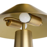 Habitat Darley brass table lamp with metal shade (British brand)