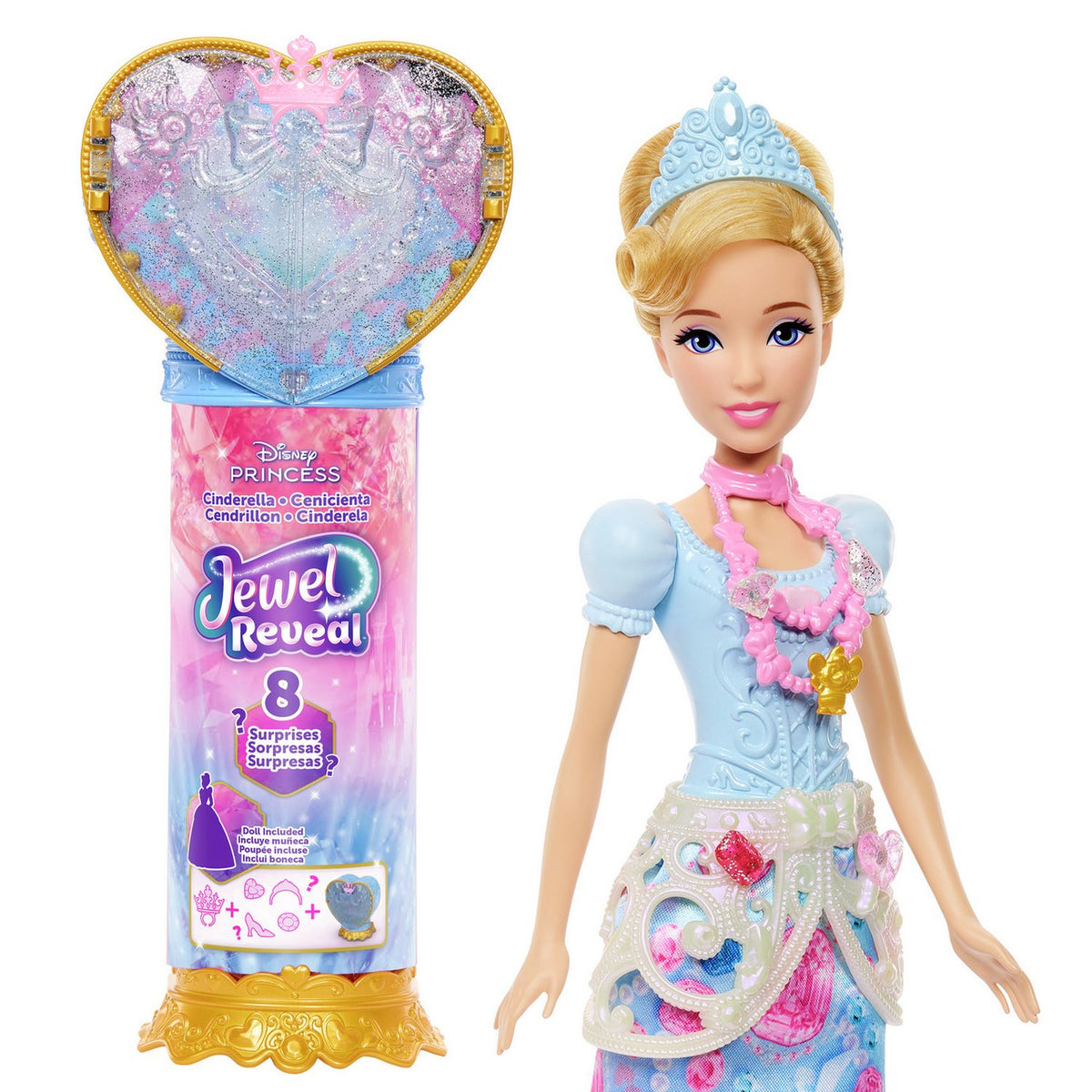 Disney fashion doll Jewel Reveal Cinderella 32cm (British brand)