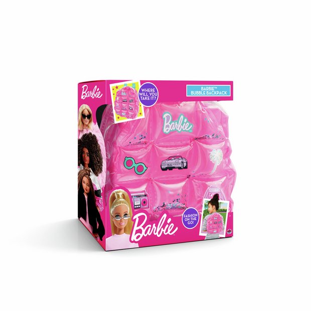 Barbie inflatable bubble backpack with sequins - British product