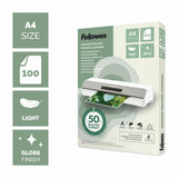 Fellowes A4 gloss laminating pouches 100 pack - British product