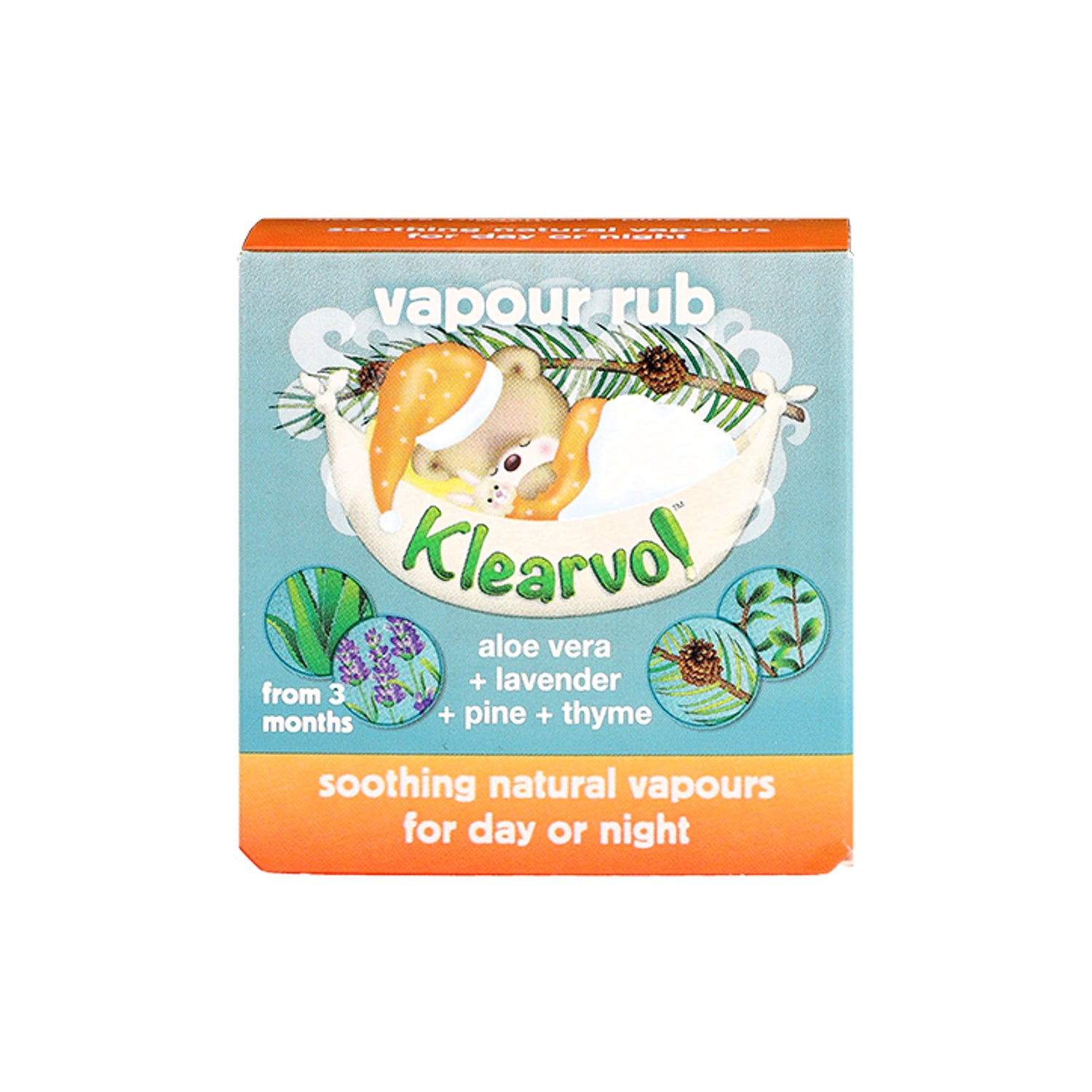 Klearvol Vapour Rub essential oils 50g, imported from the UK
