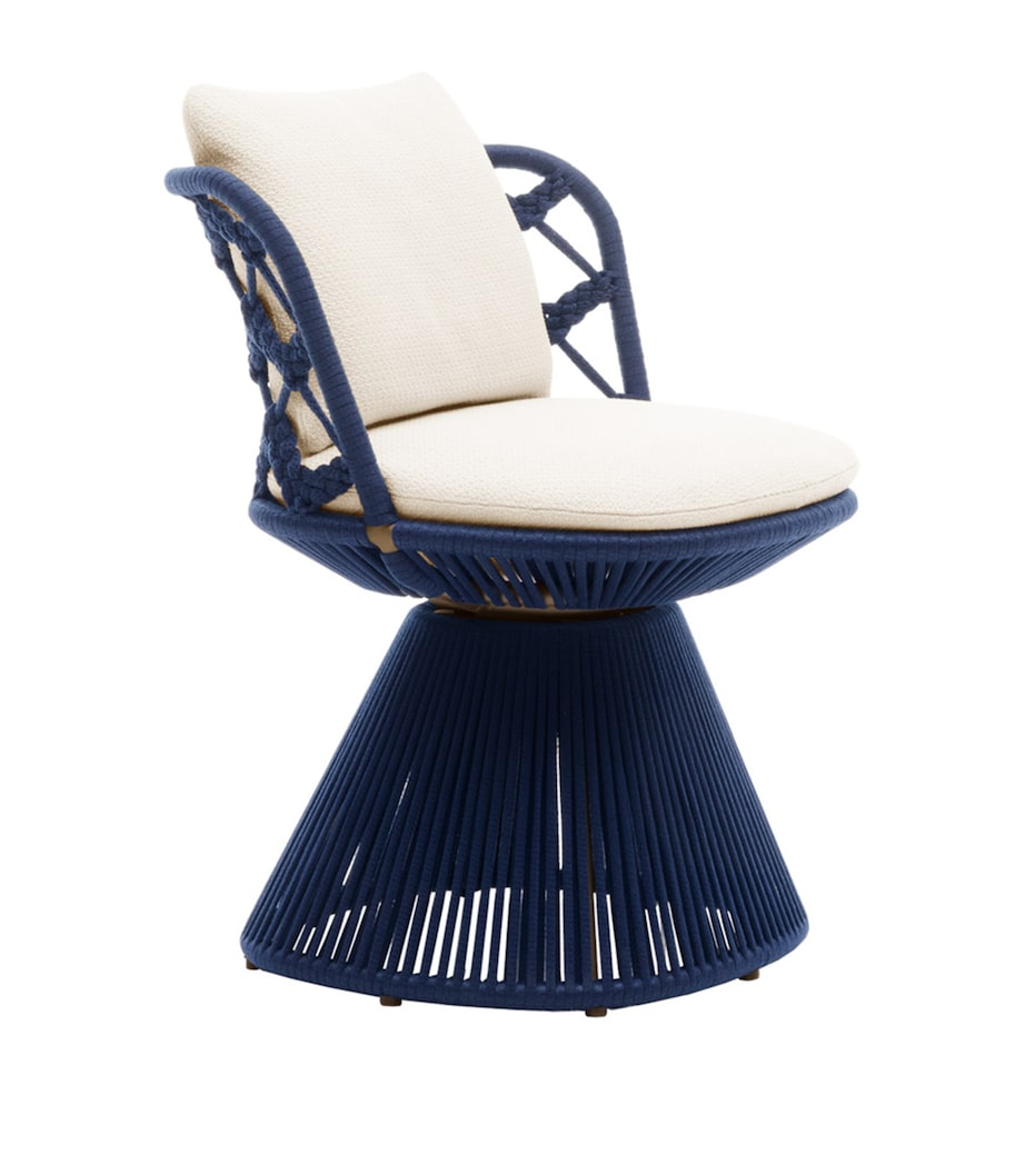B&B Italia Flair O' cushioned outdoor dining chair, UK version