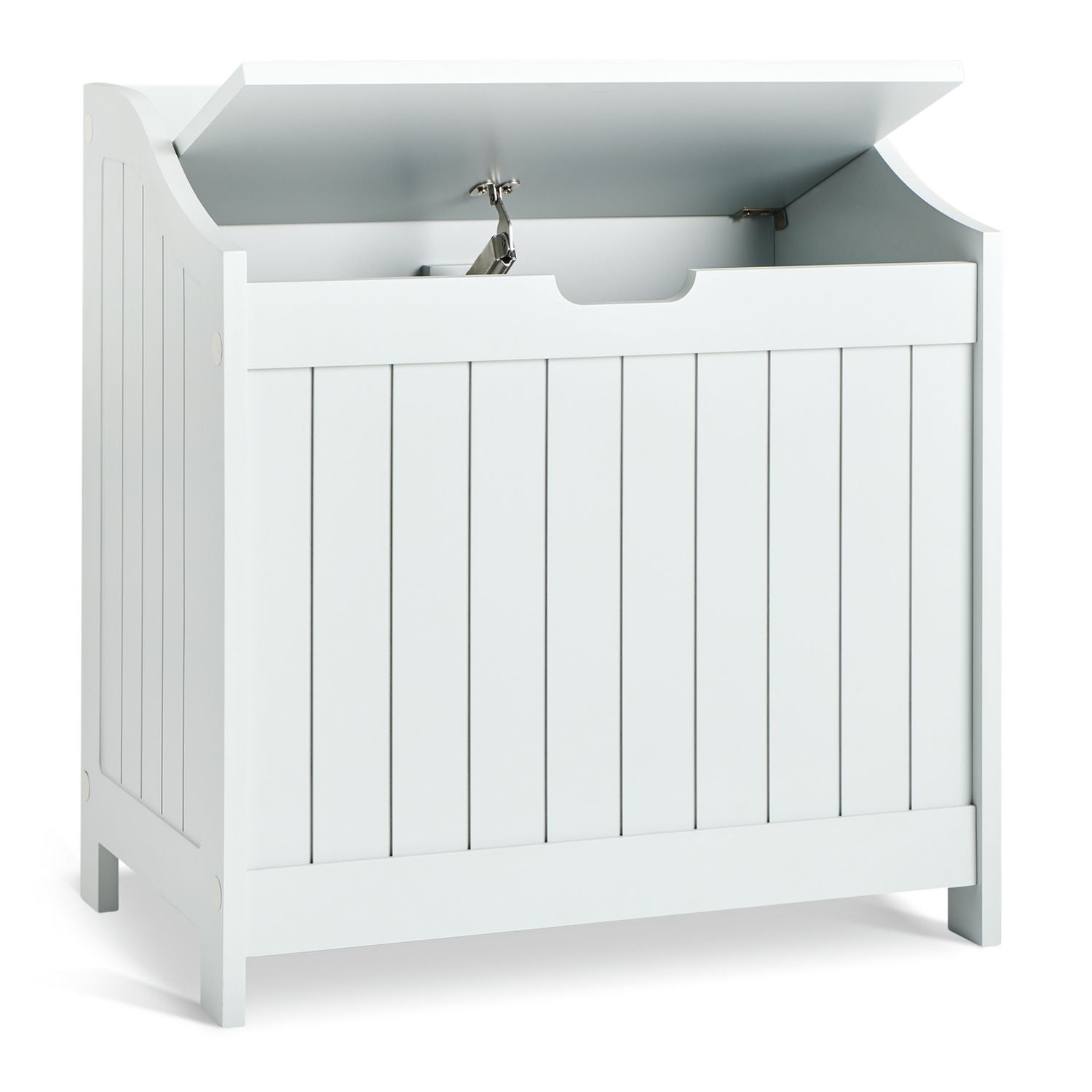 Argos Home monks bench style linen bin 100L grey, imported from the UK