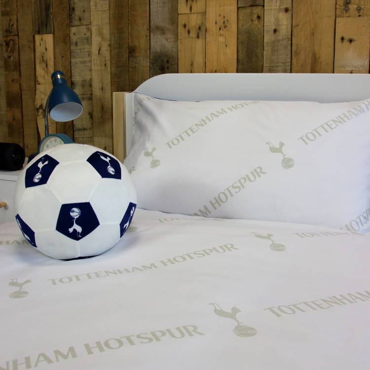 Tottenham Hotspur football shaped cushion 25cm (British brand)