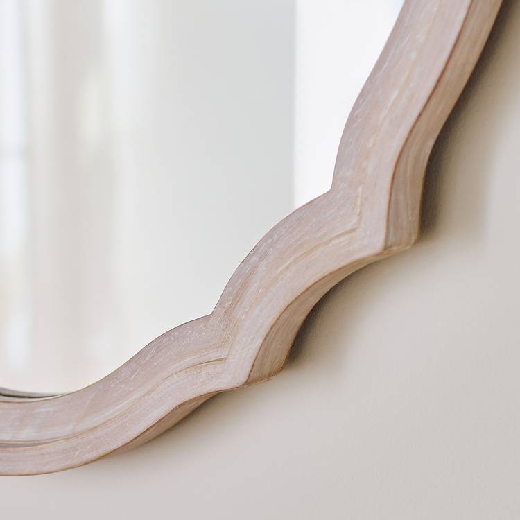 Argos Home decorative oval wall mirror 76x61cm, imported from the UK