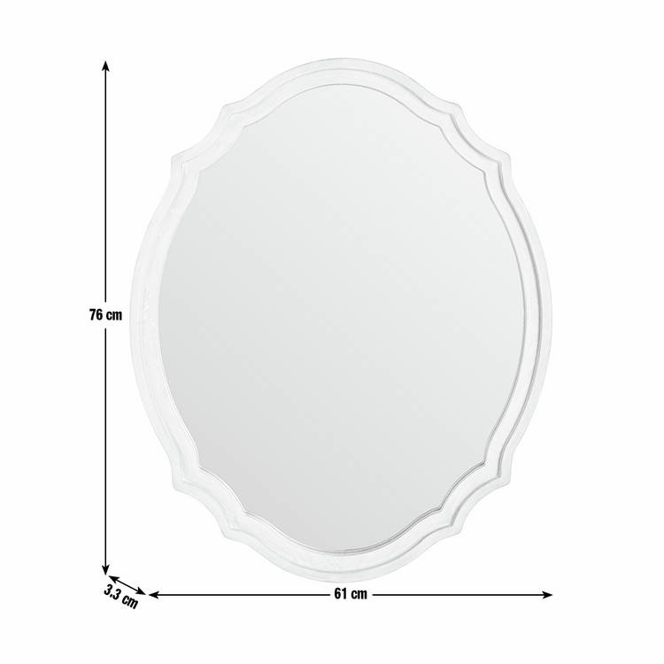 Argos Home decorative oval wall mirror 76x61cm, imported from the UK