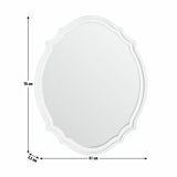 Argos Home decorative oval wall mirror 76x61cm, imported from the UK
