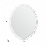 Argos Home decorative oval wall mirror 76x61cm, imported from the UK