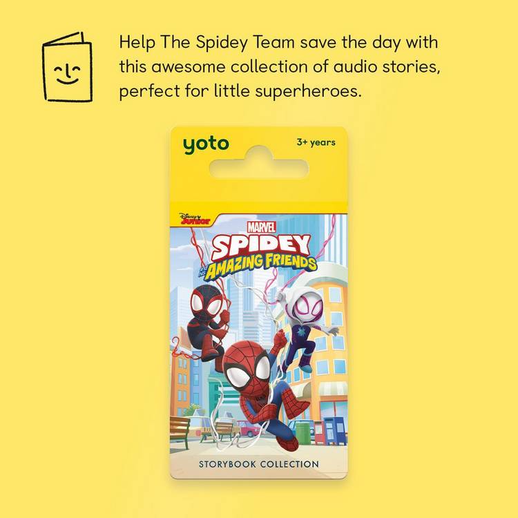 Yoto Spidey and His Amazing Friends audio stories card, imported from the UK