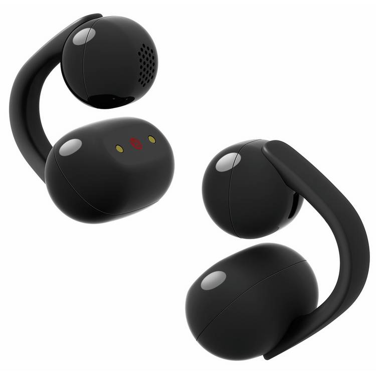Sony LinkBuds Clip open-ear true wireless earbuds black, imported from the UK